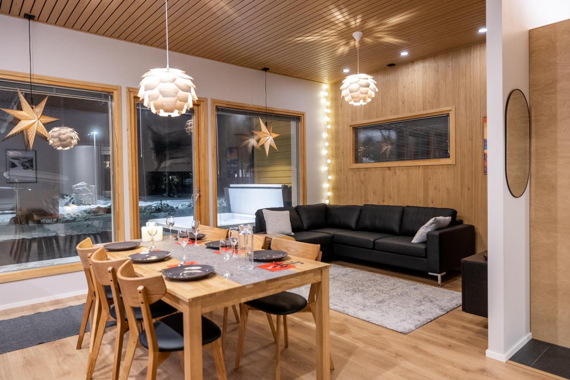 Premium Lapland Villa With Jaguzzi Rovaniemi Bagian luar foto